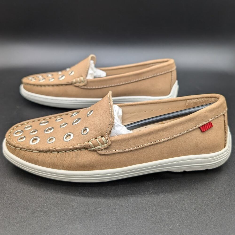 Marc Joseph Loafers Youth 2.5 Kid Brown Leather Slip On Shoes Grommets Mott St